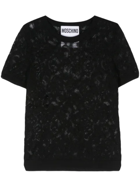 Moschino jacquard knitted top