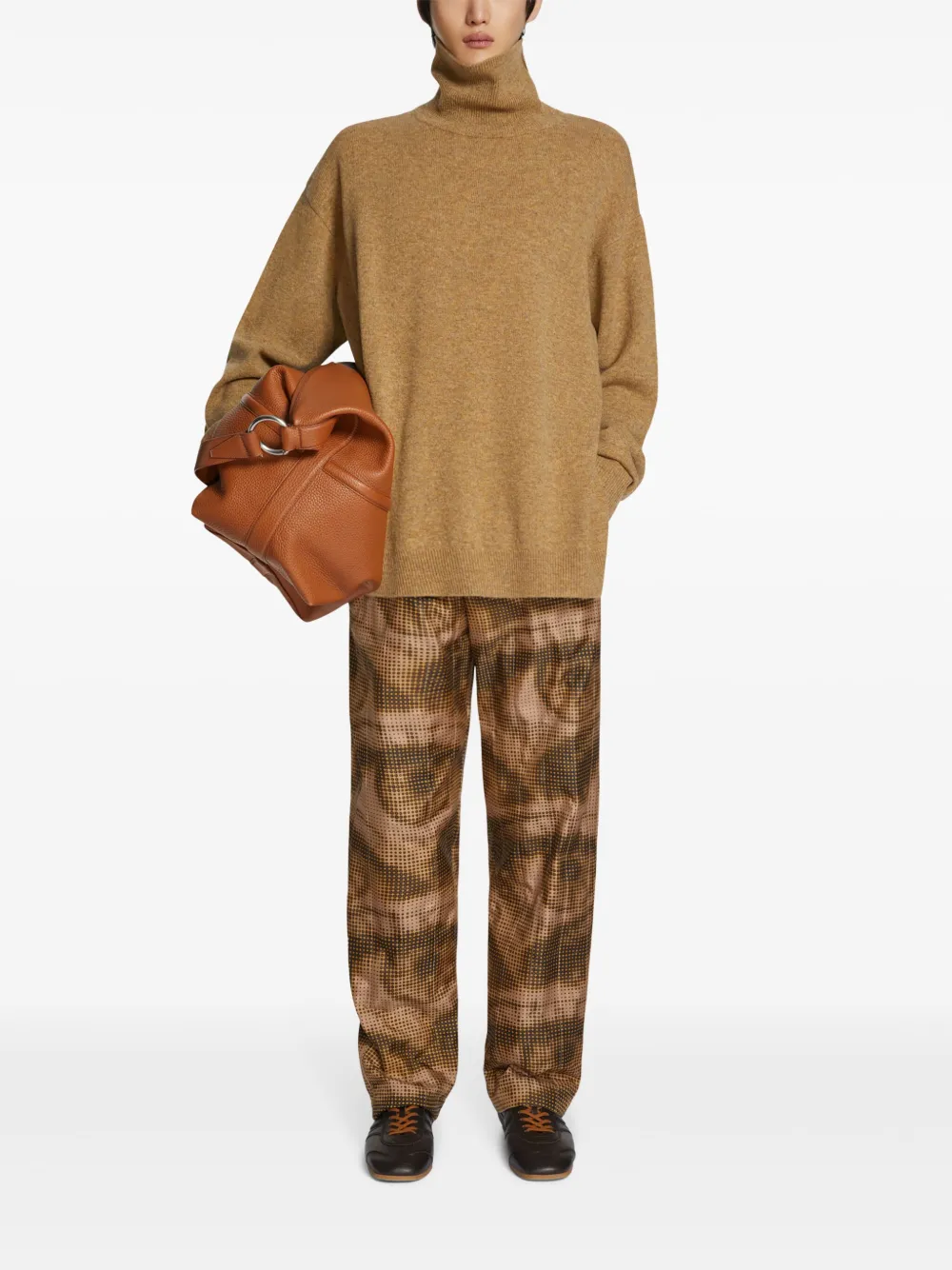 DRIES VAN NOTEN Broek met trekkoordtaille - Bruin
