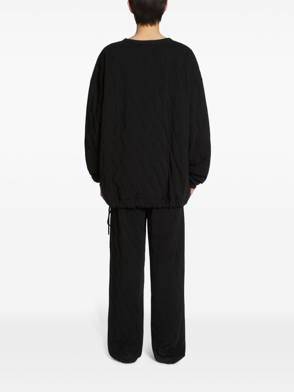 Shop Dries Van Noten Loose Fit Trousers In Black