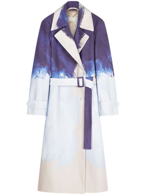 DRIES VAN NOTEN printed cotton coat