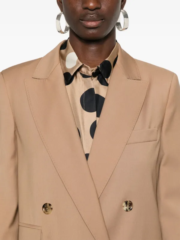 Max Mara Nebbie Blazer | Brown | FARFETCH BH