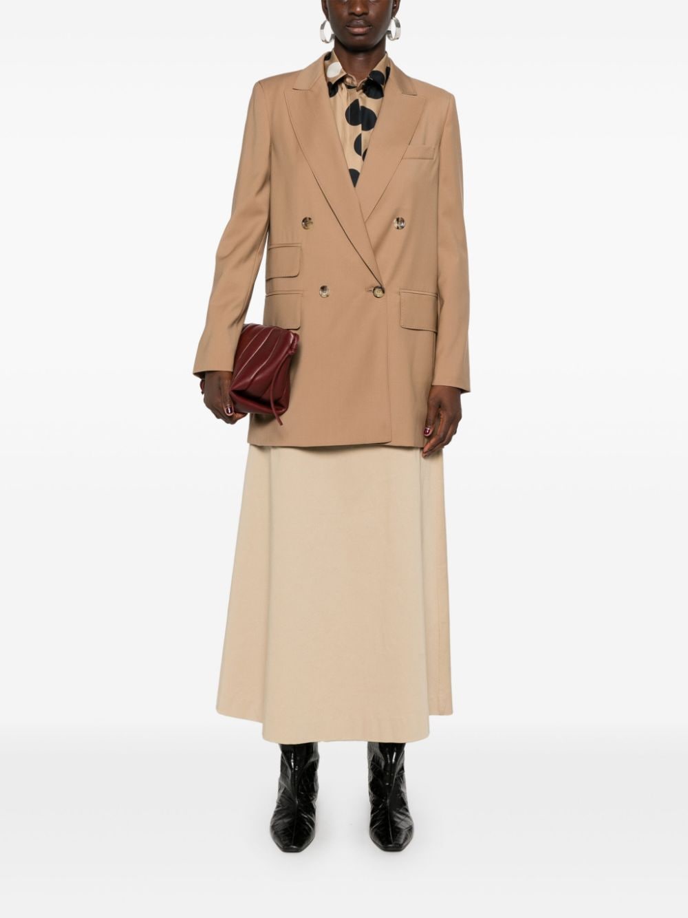 Max Mara Nebbie blazer - Bruin