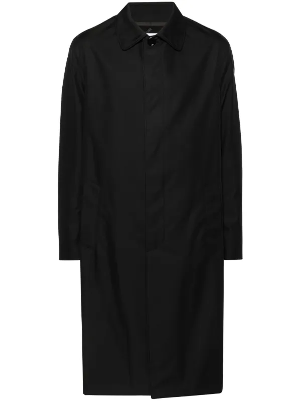 Moschino スローガン コート | ブラック | FARFETCH JP