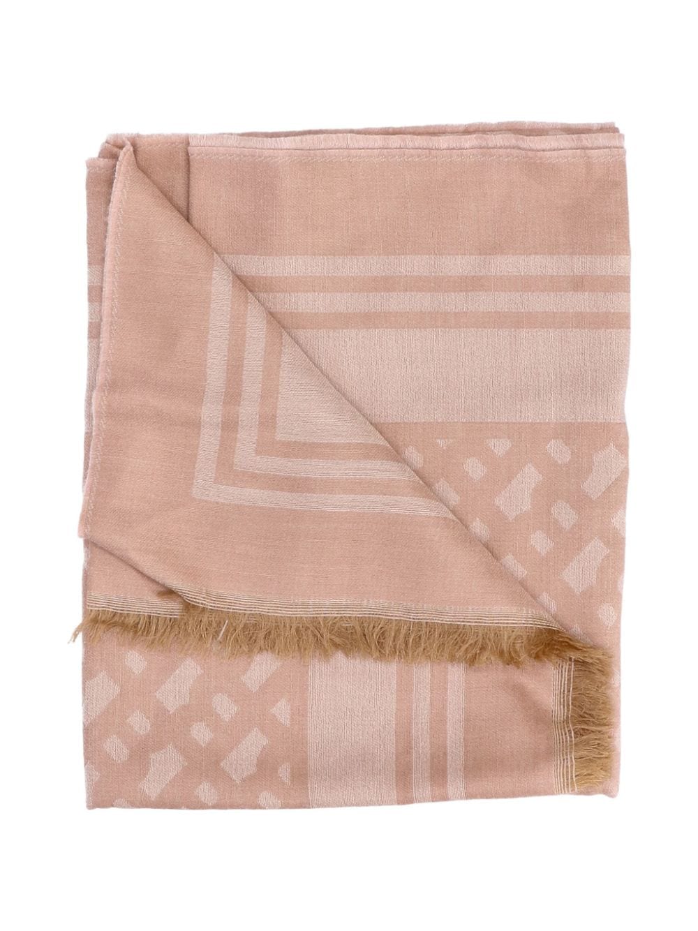 Shop Hugo Boss Logo-jacquard Scarf In Pink