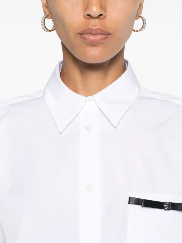 Givenchy 4G Bow Shirt | White | FARFETCH CA