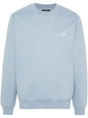 A.P.C. Men’s Logo Sweatshirt Navy outlets XS