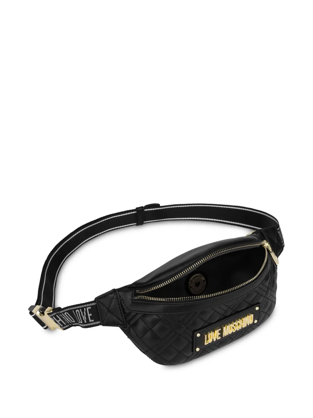 Love Moschino Heuptas met logoplakkaat Zwart