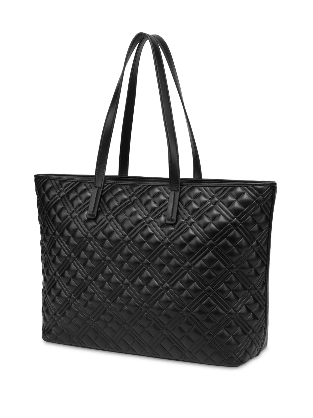 Love Moschino Shopper met logoprint - Zwart