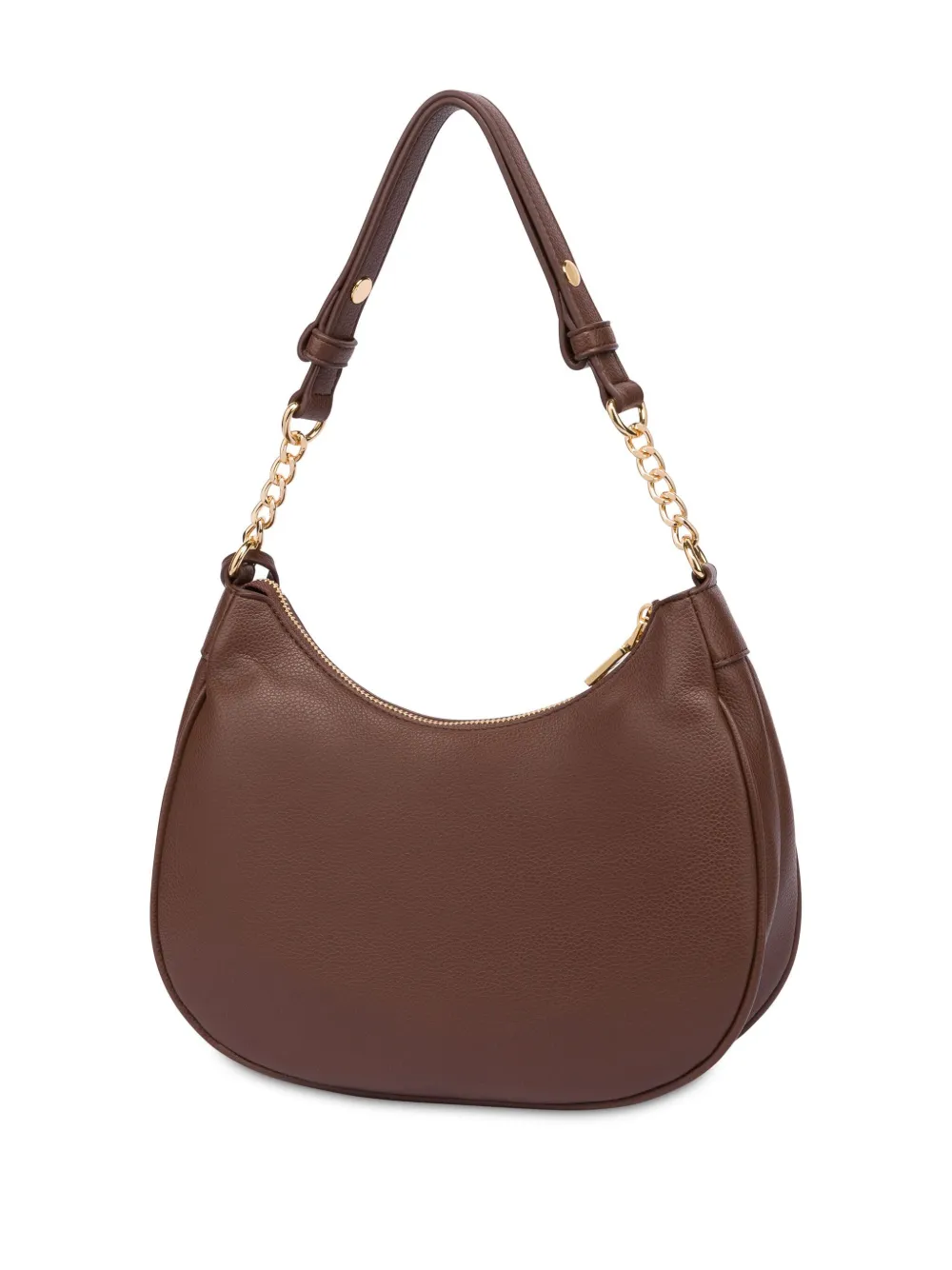 Love Moschino Schoudertas met logoplakkaat - Bruin