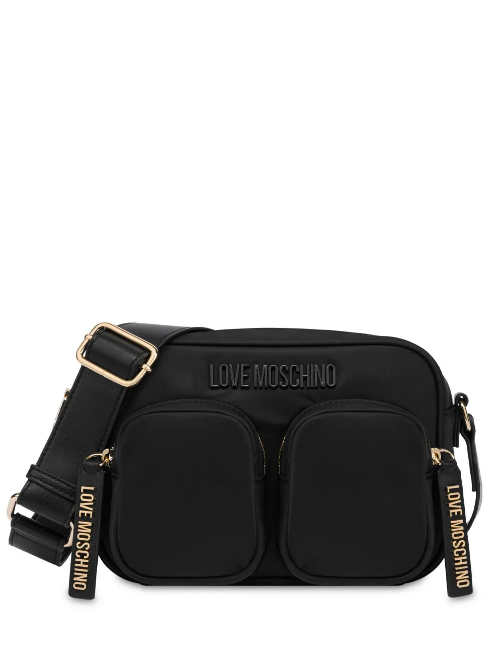 Love Moschino Crossbodytas met logo Zwart