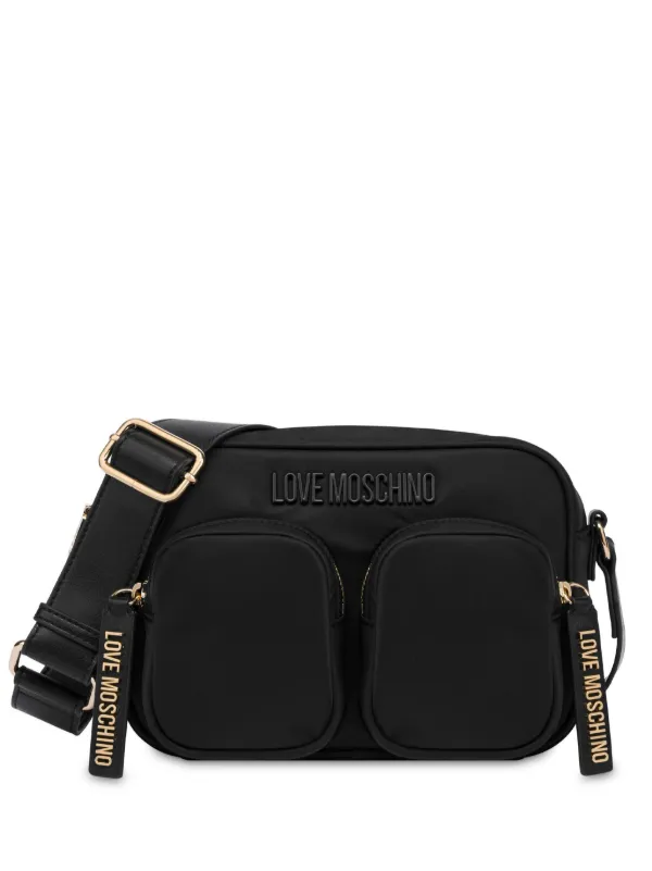 Love Moschino logo lettering Crossbody Bag Black FARFETCH CA