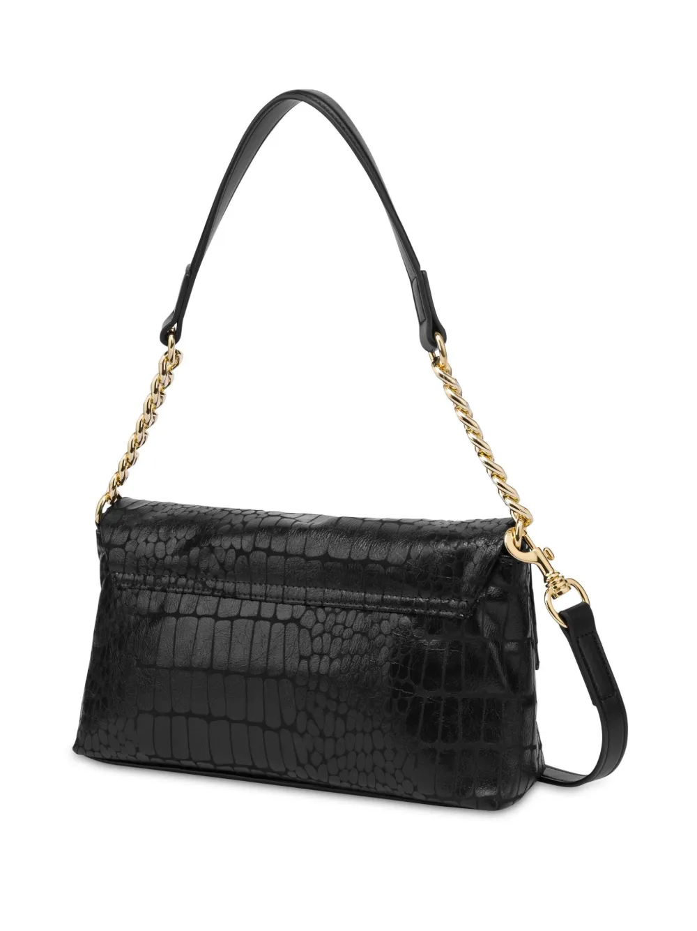 Love Moschino Schoudertas met logo - Zwart