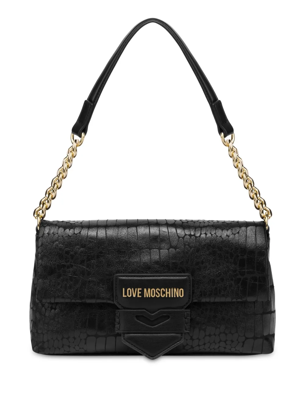 Love Moschino ロゴ ショルダーバッグ - ブラック Love Moschino ロゴ ショルダーバッグ - ブラック