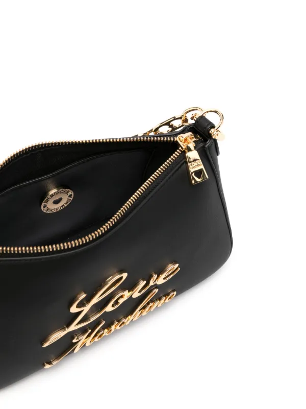 Love Moschino logo lettering Tote Bag Black FARFETCH IE