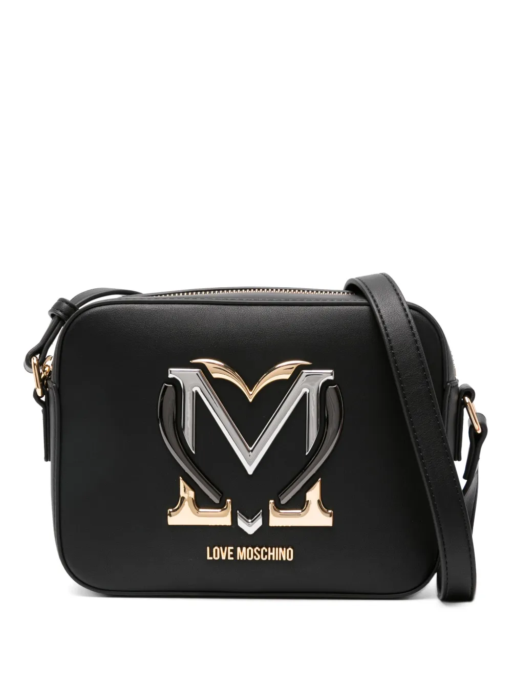 Love Moschino logo-patch cross body bag Women