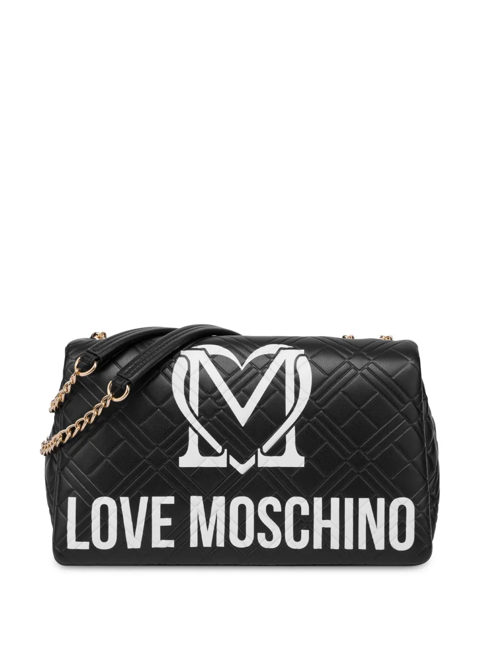 Love Moschino logo-print shoulder bag Women