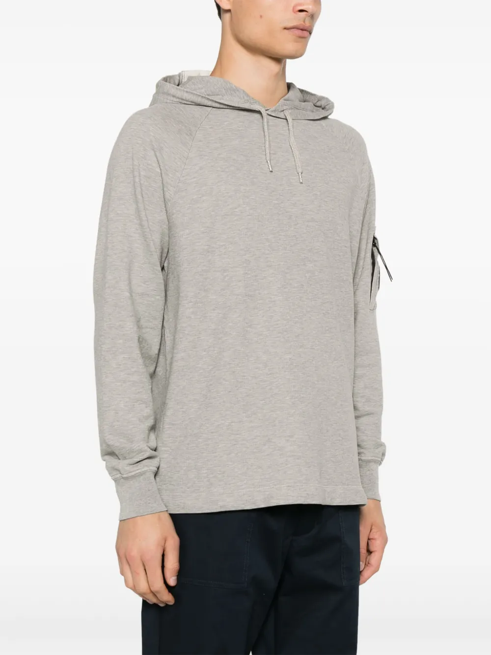C.P. Company Hoodie met Lens-detail Grijs