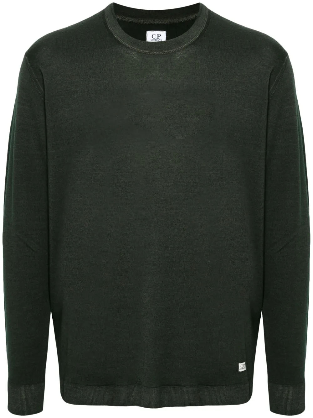 C.P. Company logo-patch sweater | Green | Image 1
