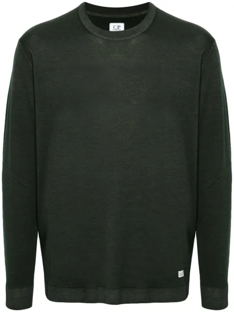 C.P. Company logo-patch sweater