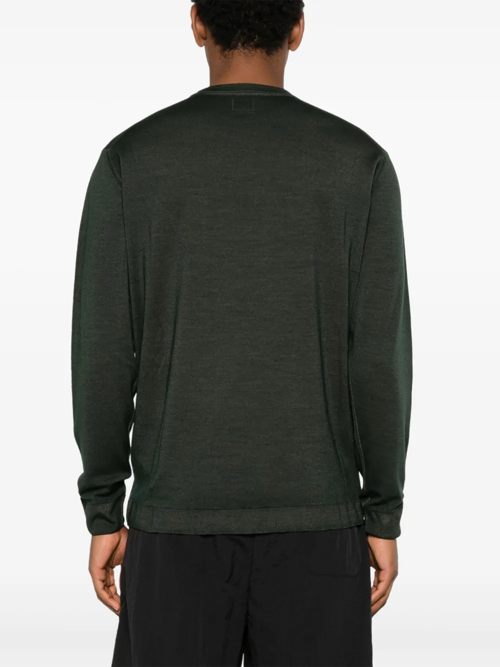 C.P. Company Trui met logopatch Groen