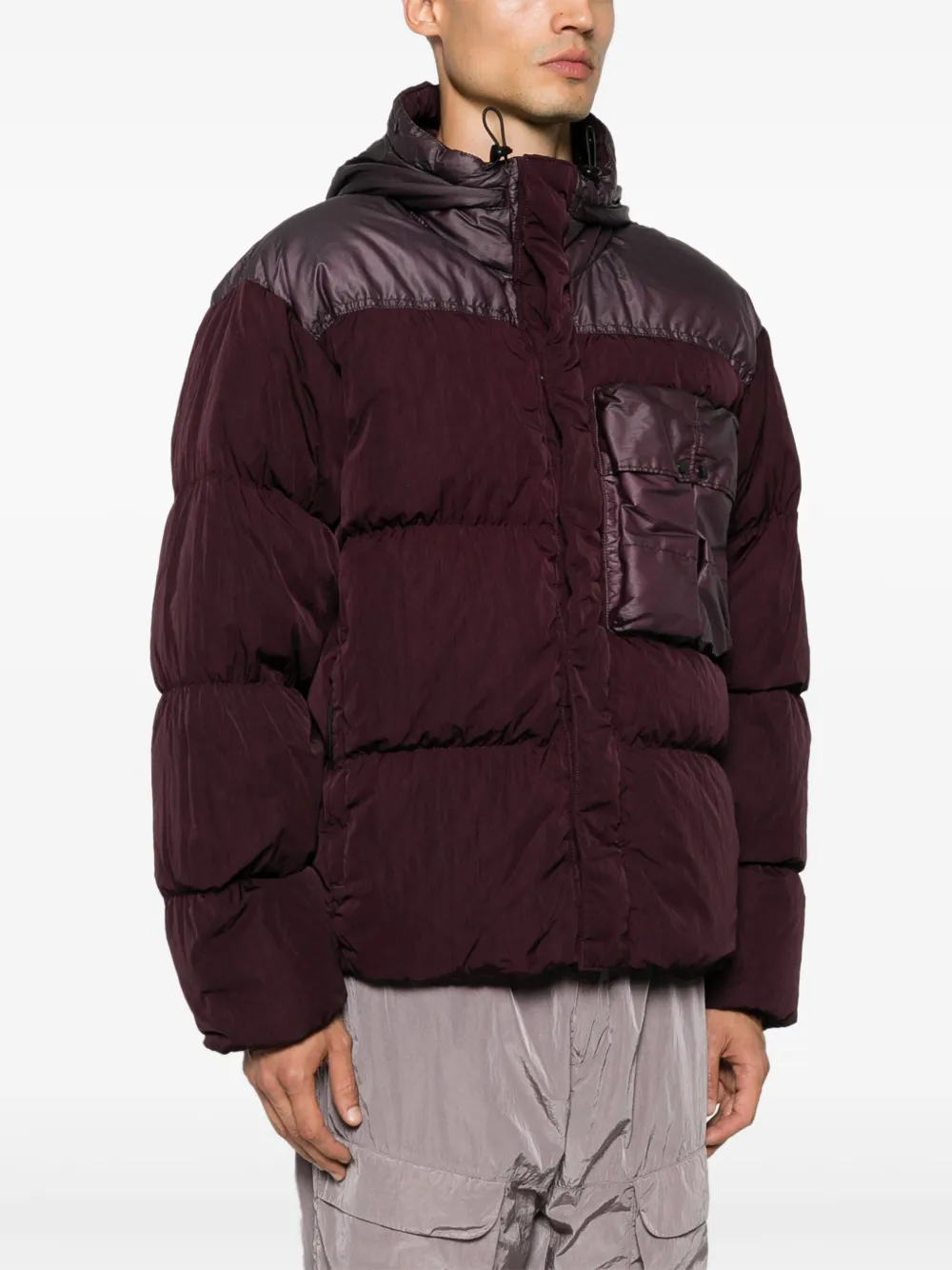 C.P. Company Eco Chrome-R donsjack Paars
