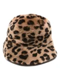 Liska leopard-print bucket hat - Brown