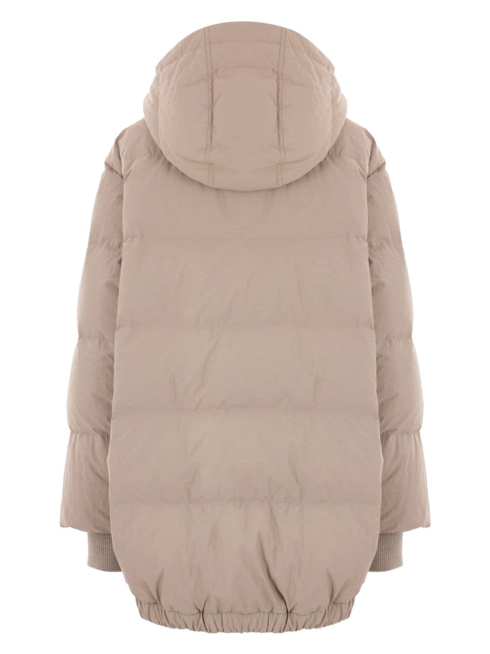 Brunello Cucinelli hooded down jacket - Beige