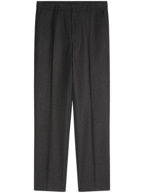 DRIES VAN NOTEN Flanellen wollen broek