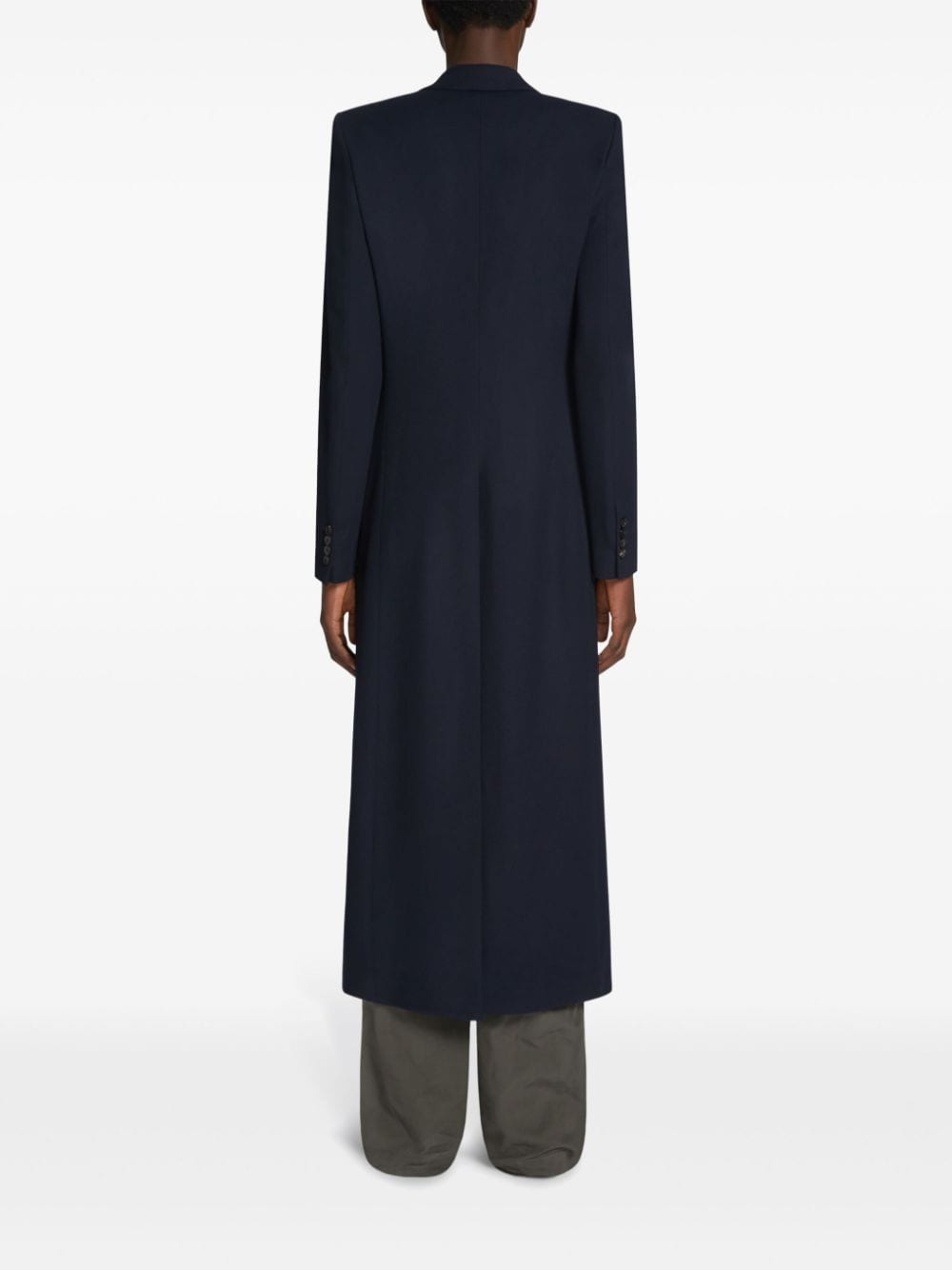 Shop Dries Van Noten Wool Coat In Blue