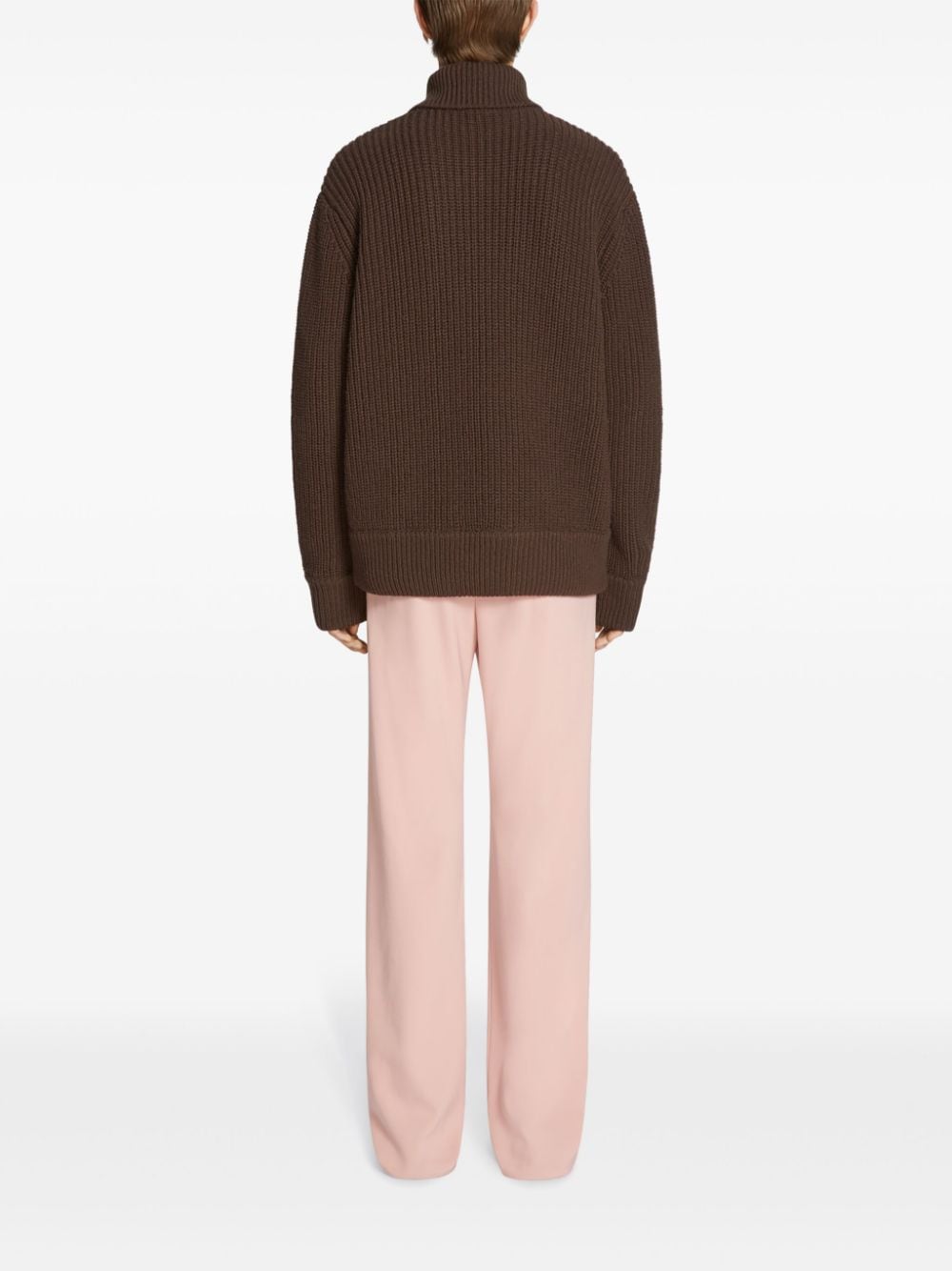 Shop Dries Van Noten Wool Track Pants In Pink