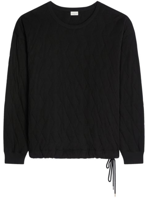 DRIES VAN NOTEN padded cotton T-shirt 