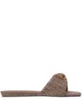 Kurt Geiger London Kensington flat sandals - Brown