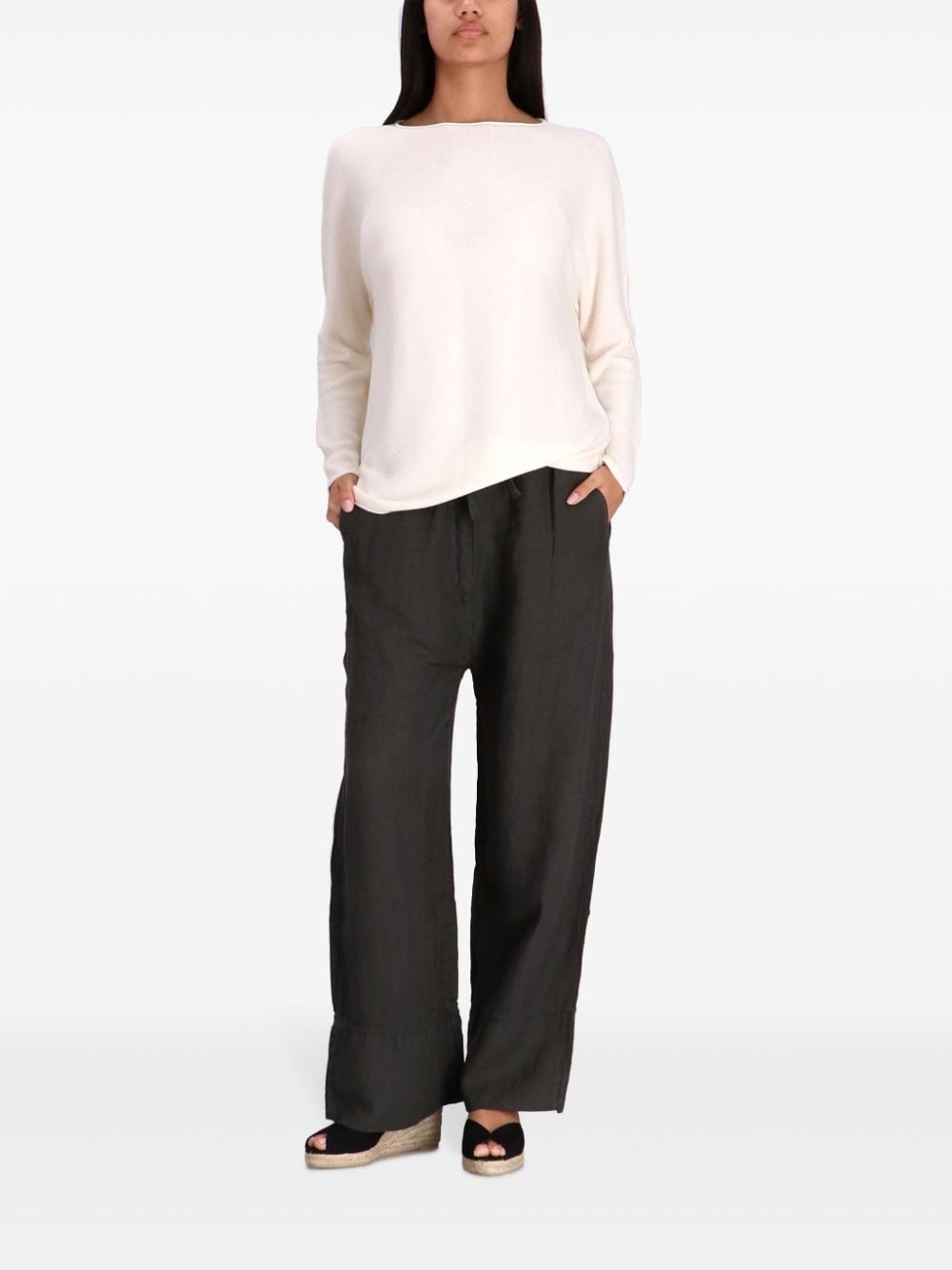 Shop Hugo Boss Falandina Jumper In Neutrals