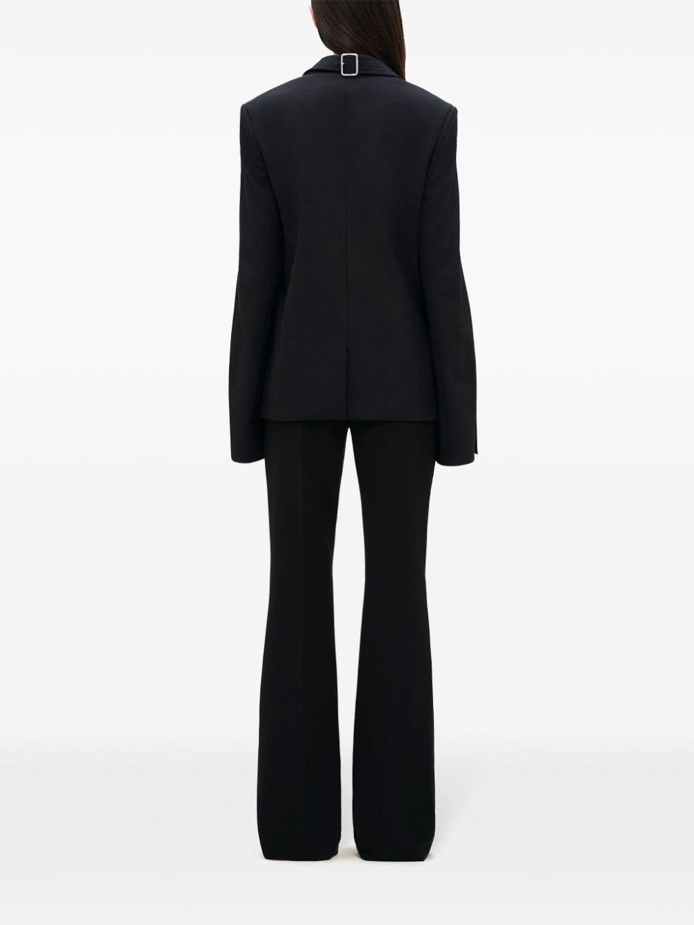 Shop Courrèges Wool Blazer In Black