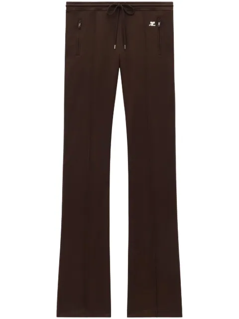 Courrèges pants con logo bordado