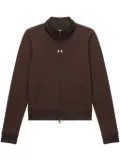 Courrèges embroidered-logo tracksuit jacket - Brown