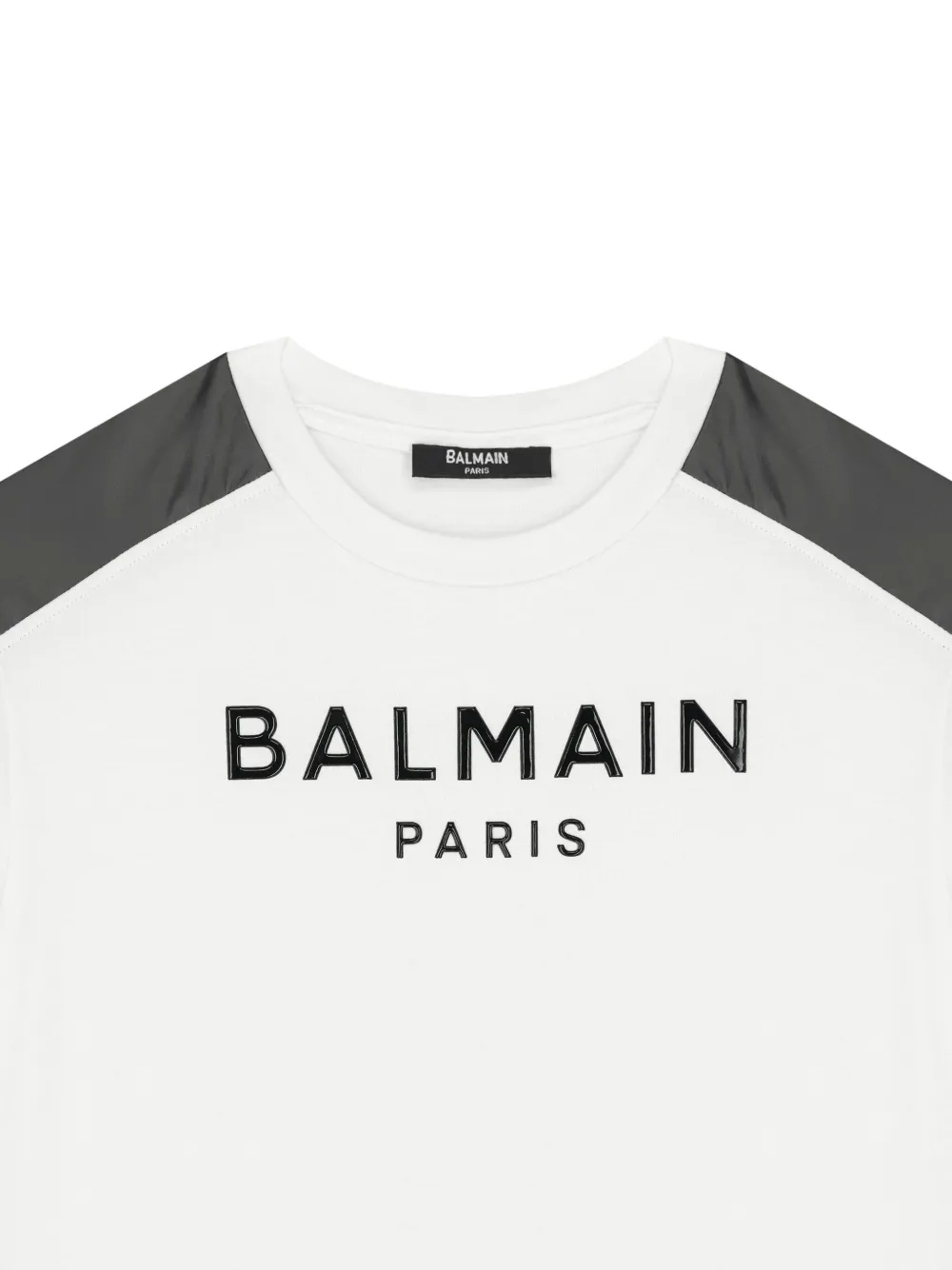 BALMAIN LOGO-PRINT COTTON T-SHIRT 