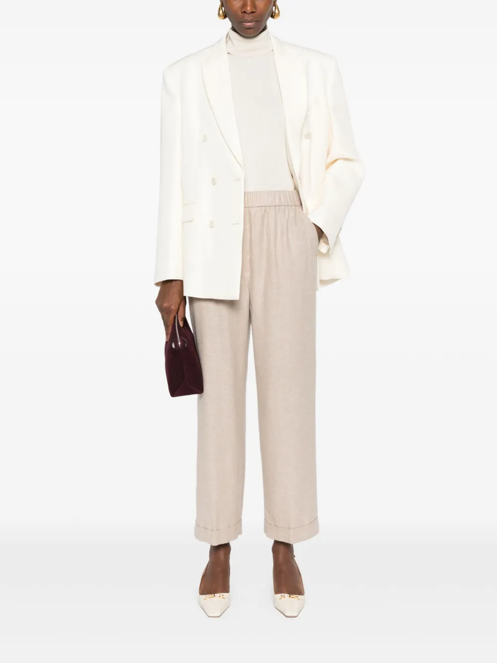 Peserico Straight broek - Beige