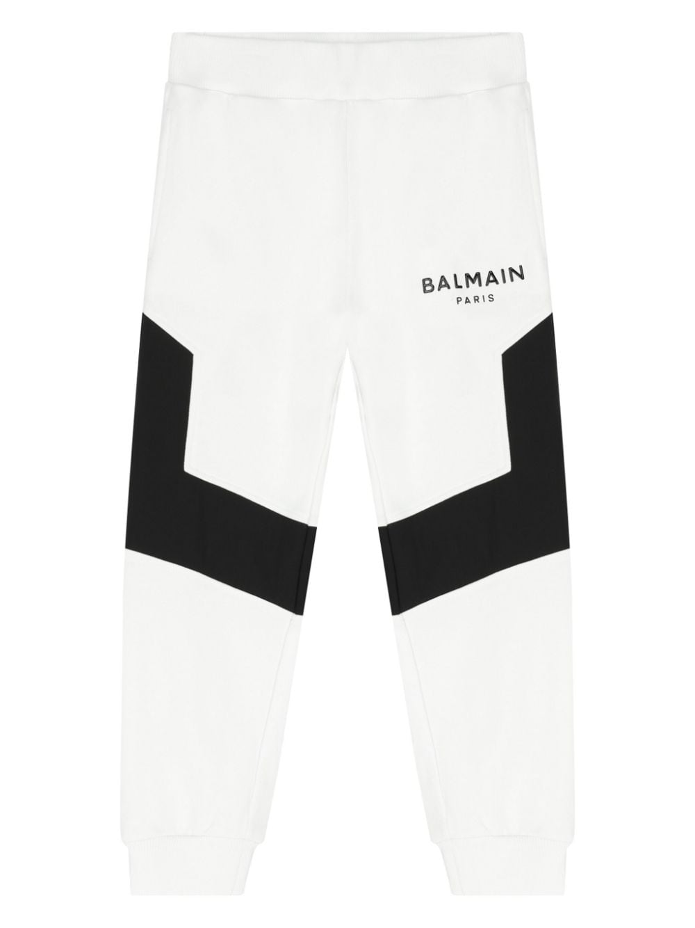 Balmain Kids' Logo Track Pants In White