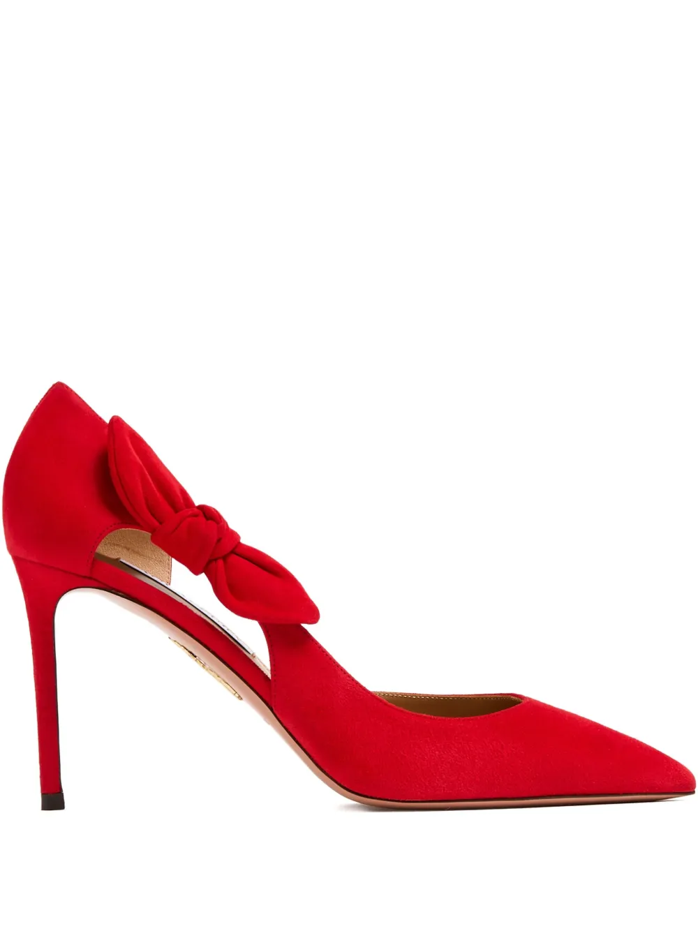 Aquazzura 105mm Very Bow Tie pumps Red