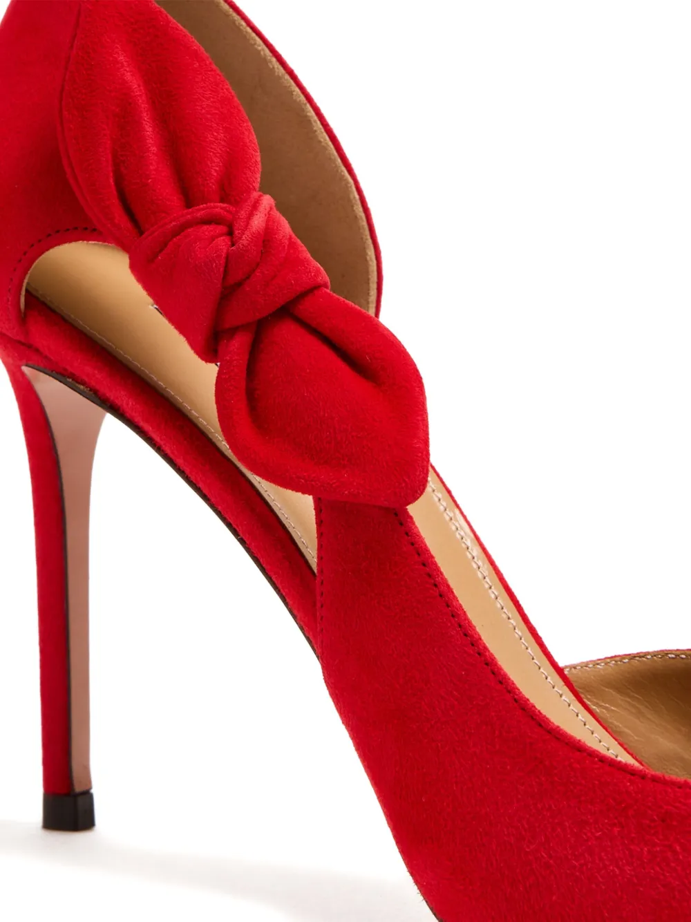Aquazzura 105mm Very Bow Tie pumps Red