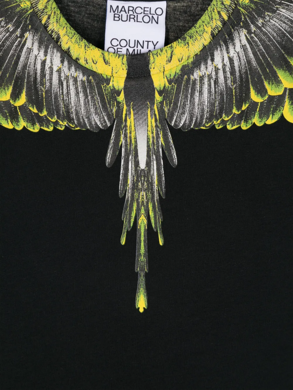 Marcelo Burlon County Of Milan Kids T-shirt met vleugelprint Zwart