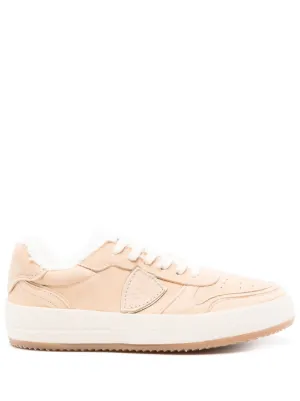 ALOHAS Tb.490 crochet-trim Leather Sneakers | Neutrals | FARFETCH