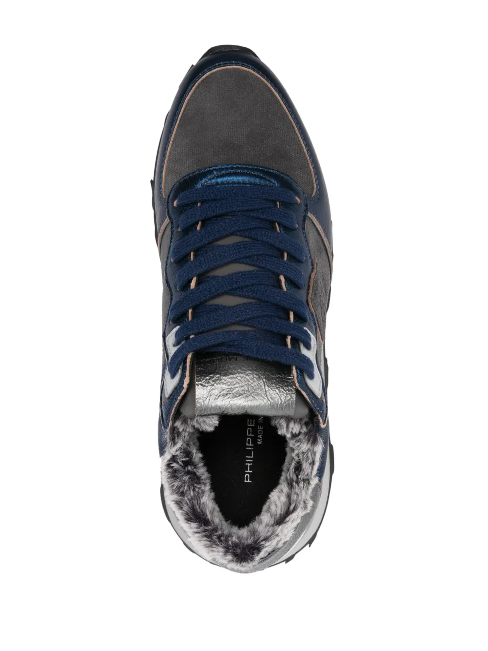 Philippe Model Tropez Haute Sneakers In Blue