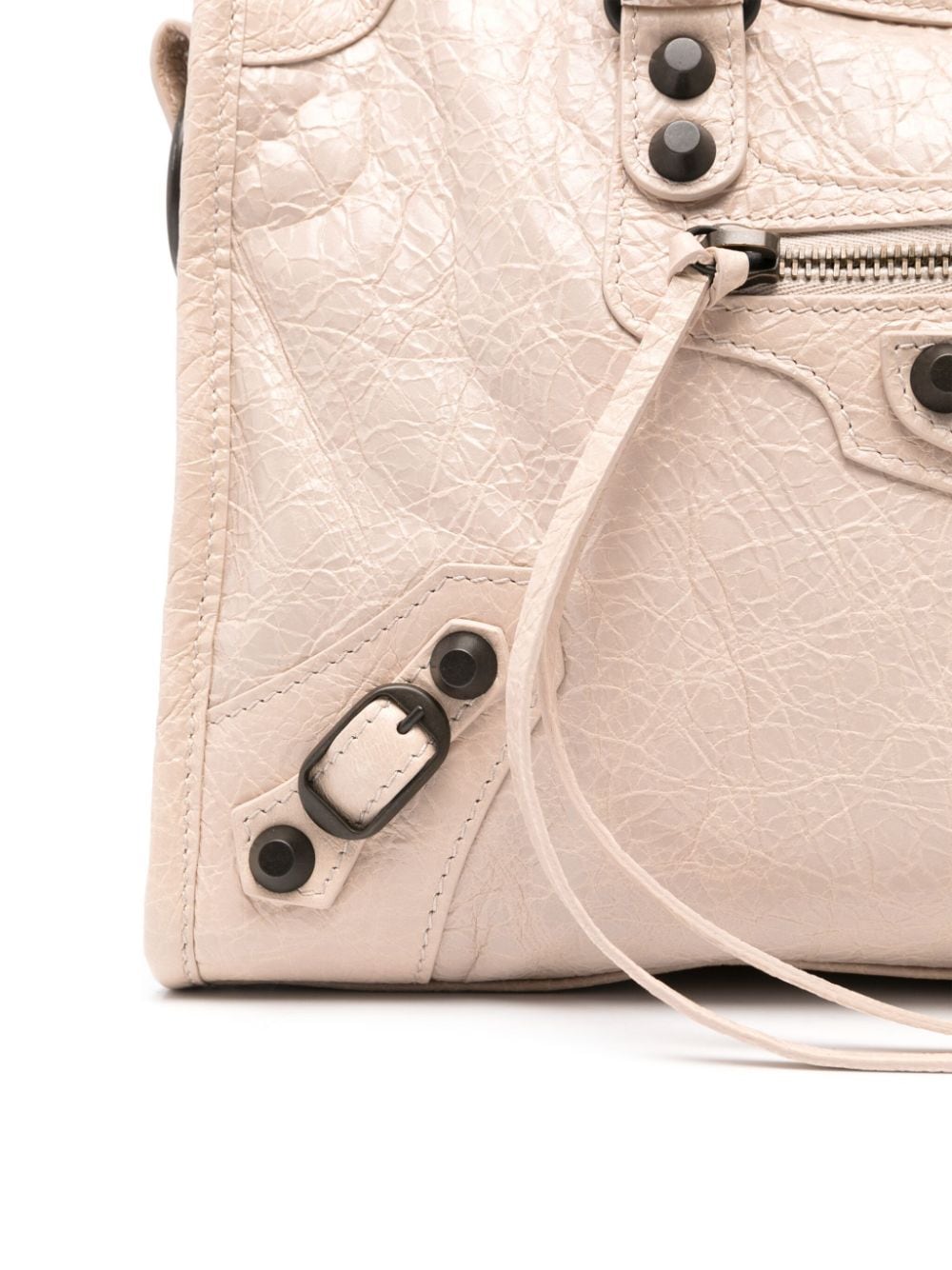 Shop Balenciaga Small Le City Shoulder Bag In Neutrals