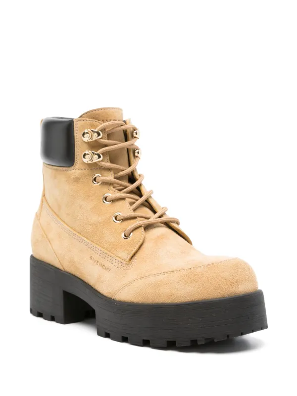 Givenchy 55mm Trekker Combat Boots | Brown | FARFETCH