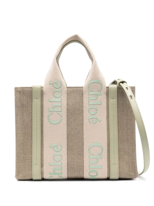 Chloé Small Woody Tote Bag Neutrals FARFETCH ID
