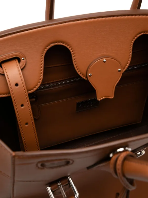 Ralph Lauren Collection Soft Ricky 33 Leather Tote Bag | Brown
