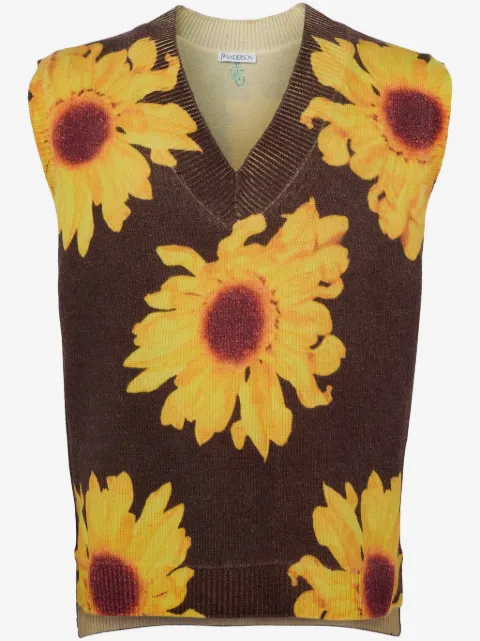 JW Anderson knitted printed vest