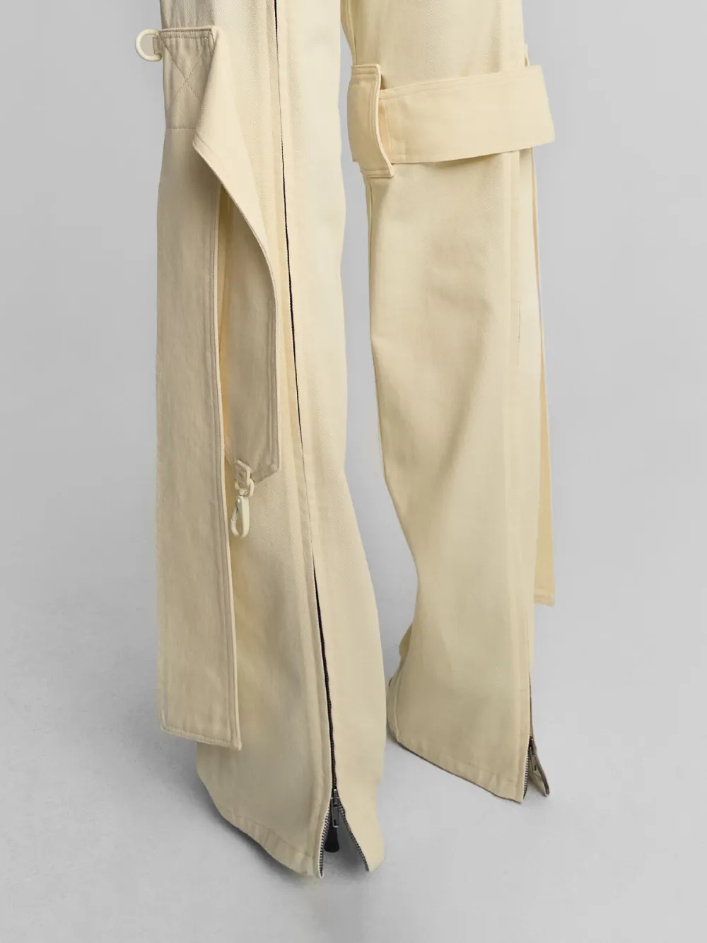 Phoebe Philo Strap jeans in milky yellow denim - Geel